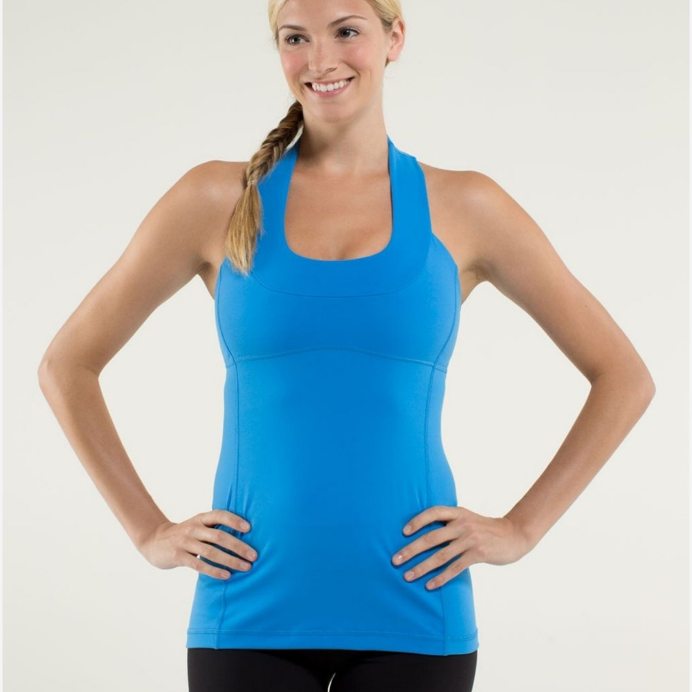 Lululemon | Blue Scoop Neck Tank Top